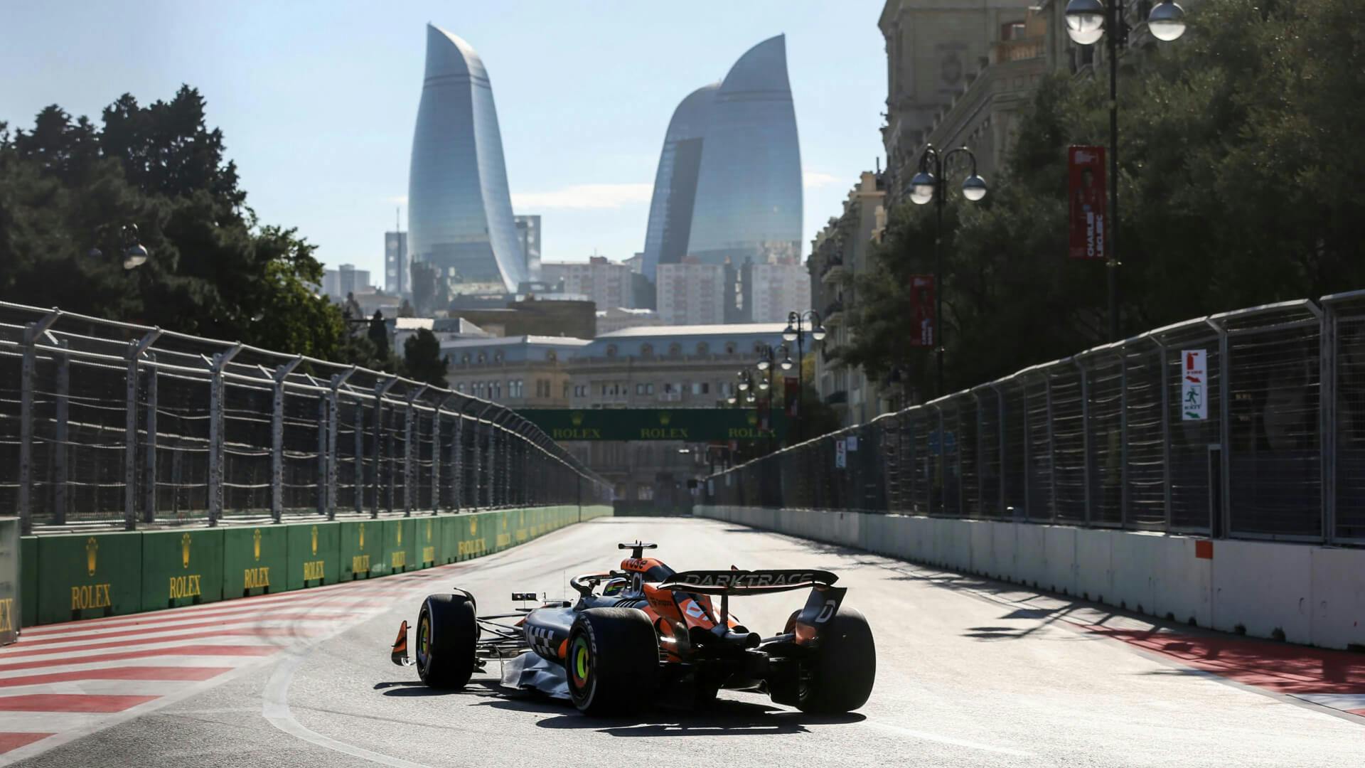 McLaren MCL38 in Baku streets