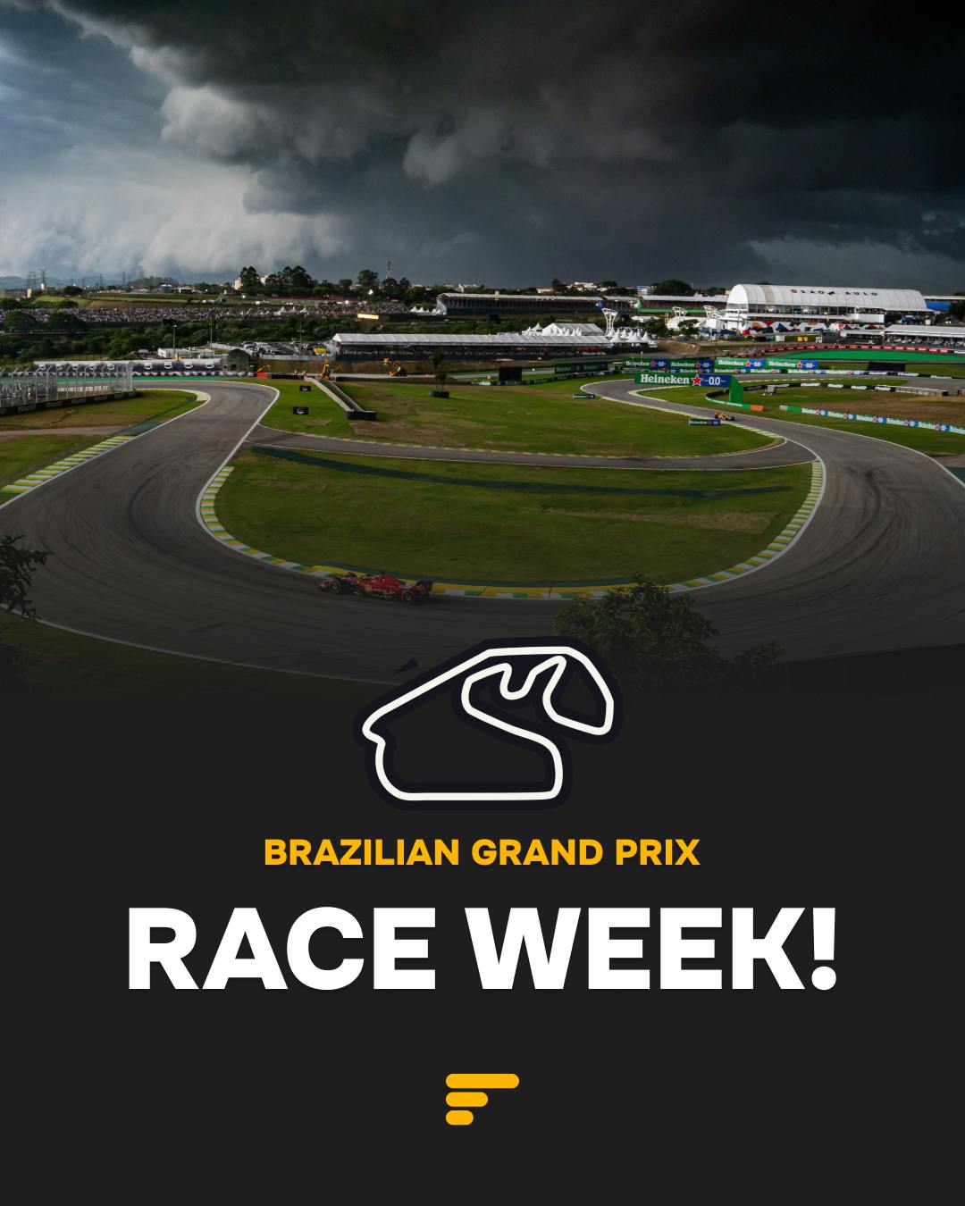 Threatening dark skies for the 2024 Brazilian Grand Prix