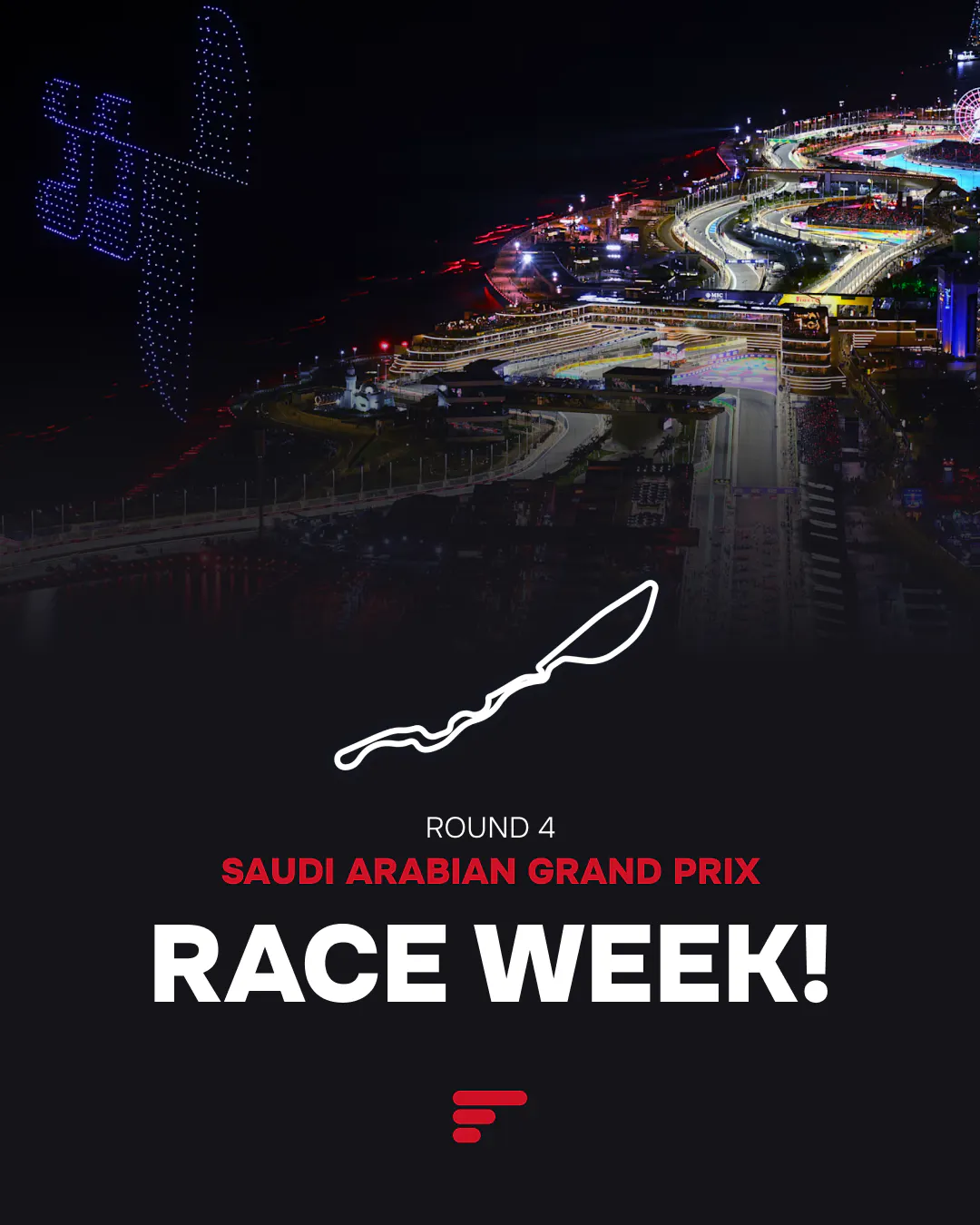 Race week at Jeddah Corniche in Saudi Arabia