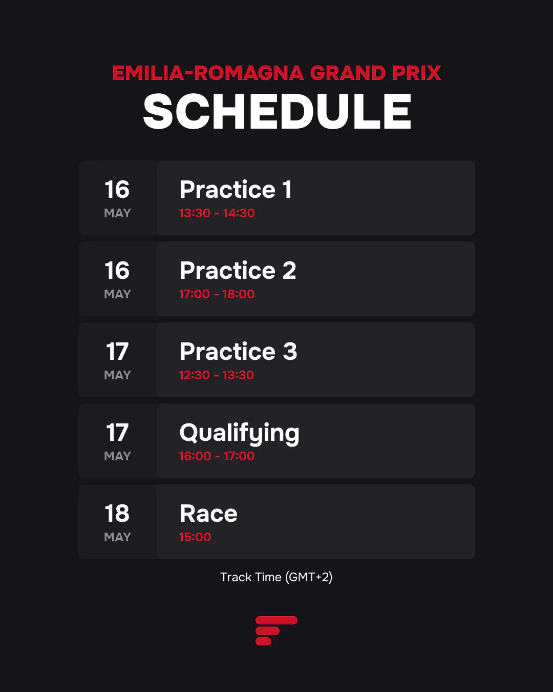 2025 Emilia-Romagna Grand Prix Schedule