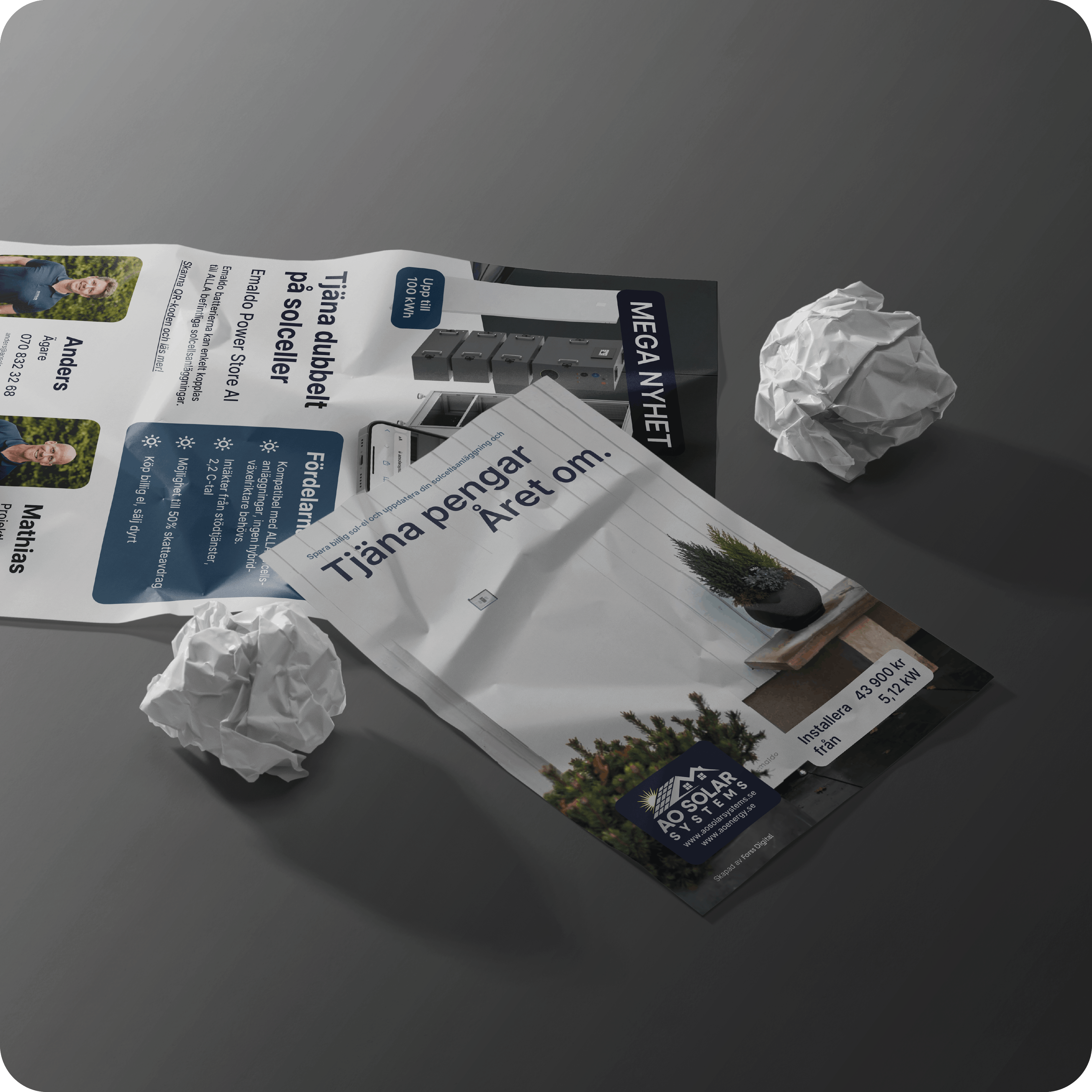 Aosolarsystems flyers Mockup