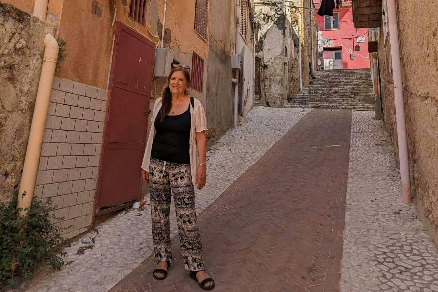 A photo of Jill Fasick during travels in Sicily