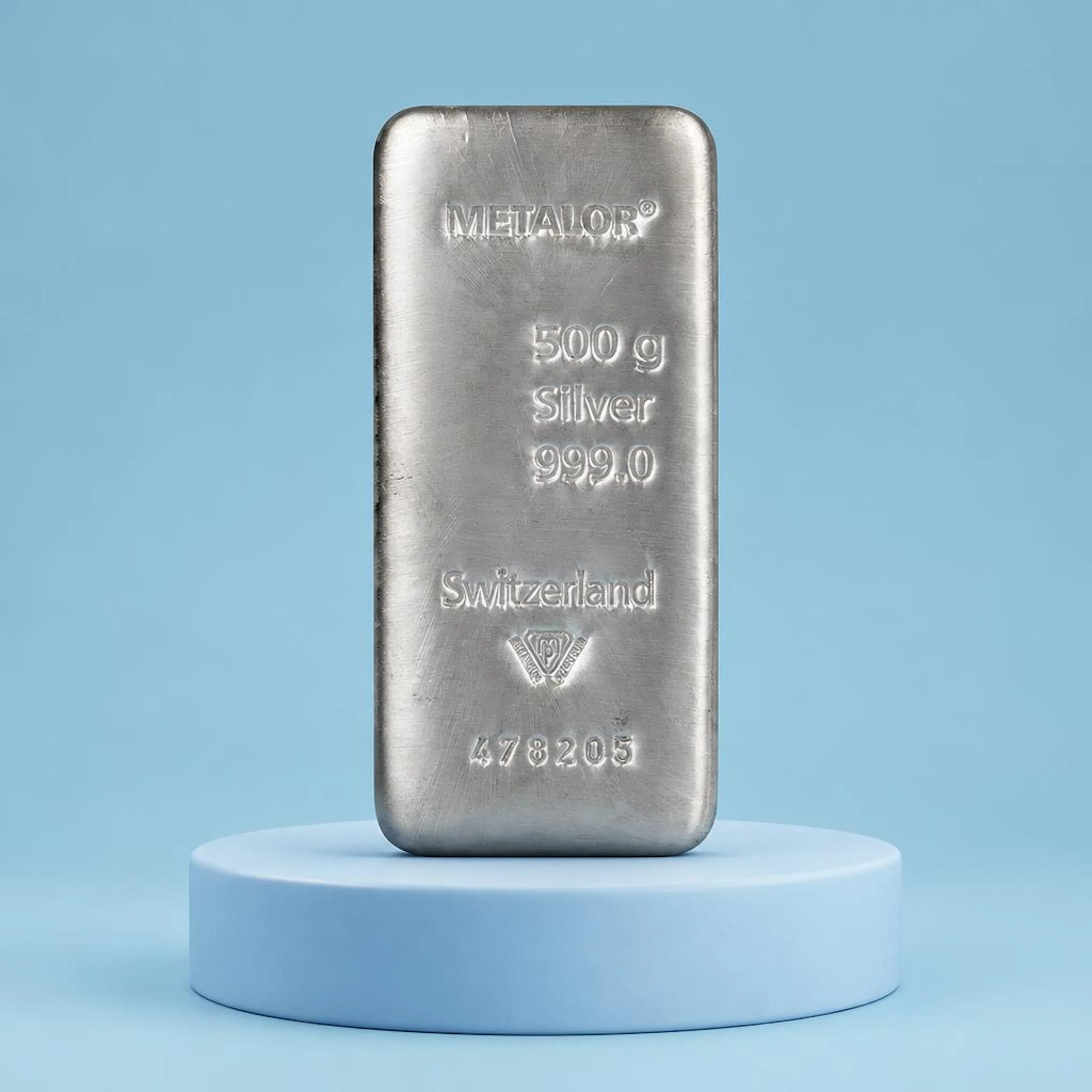 500g Metalor Silver Bar