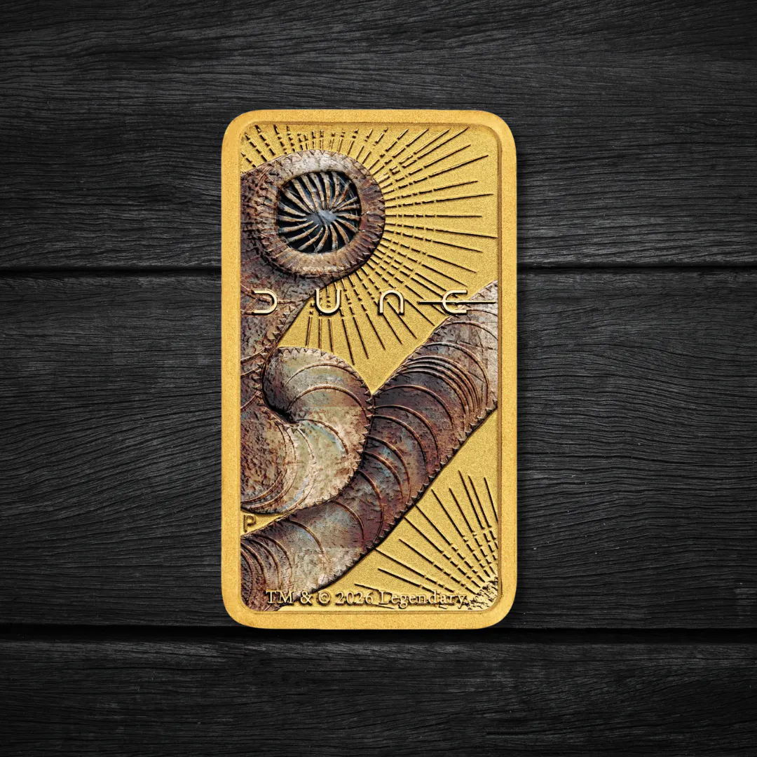 1g Perth Mint gold 'Dune' bar