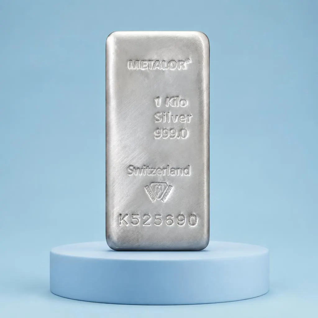 1kg Metalor Silver Bar