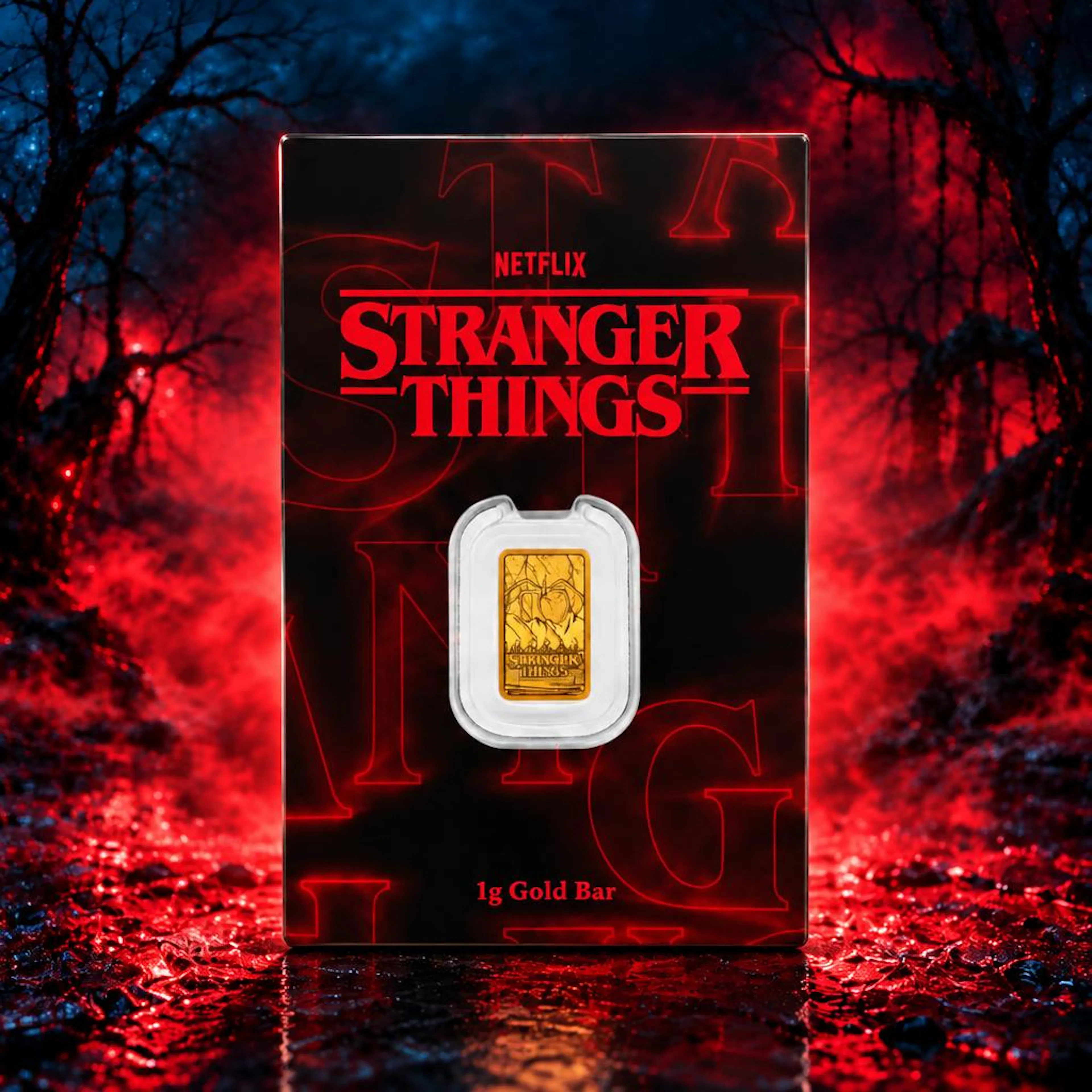 1g Perth Mint Stranger Things Gold Bar