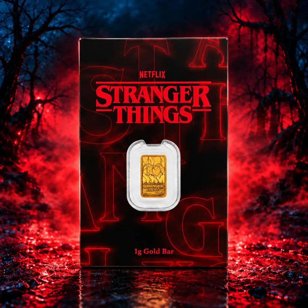 1g Perth Mint Stranger Things Gold Bar