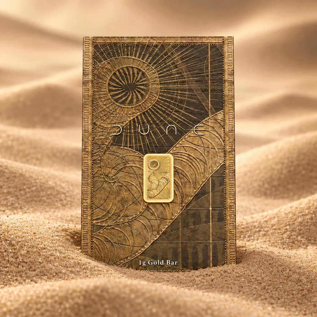 1g Perth Mint Dune Gold Bar