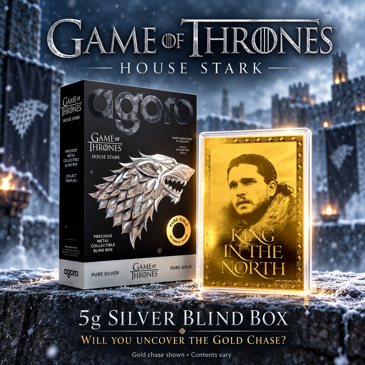 WINTER IS COMING – Stark Silver Blind Box, Chase the Gold