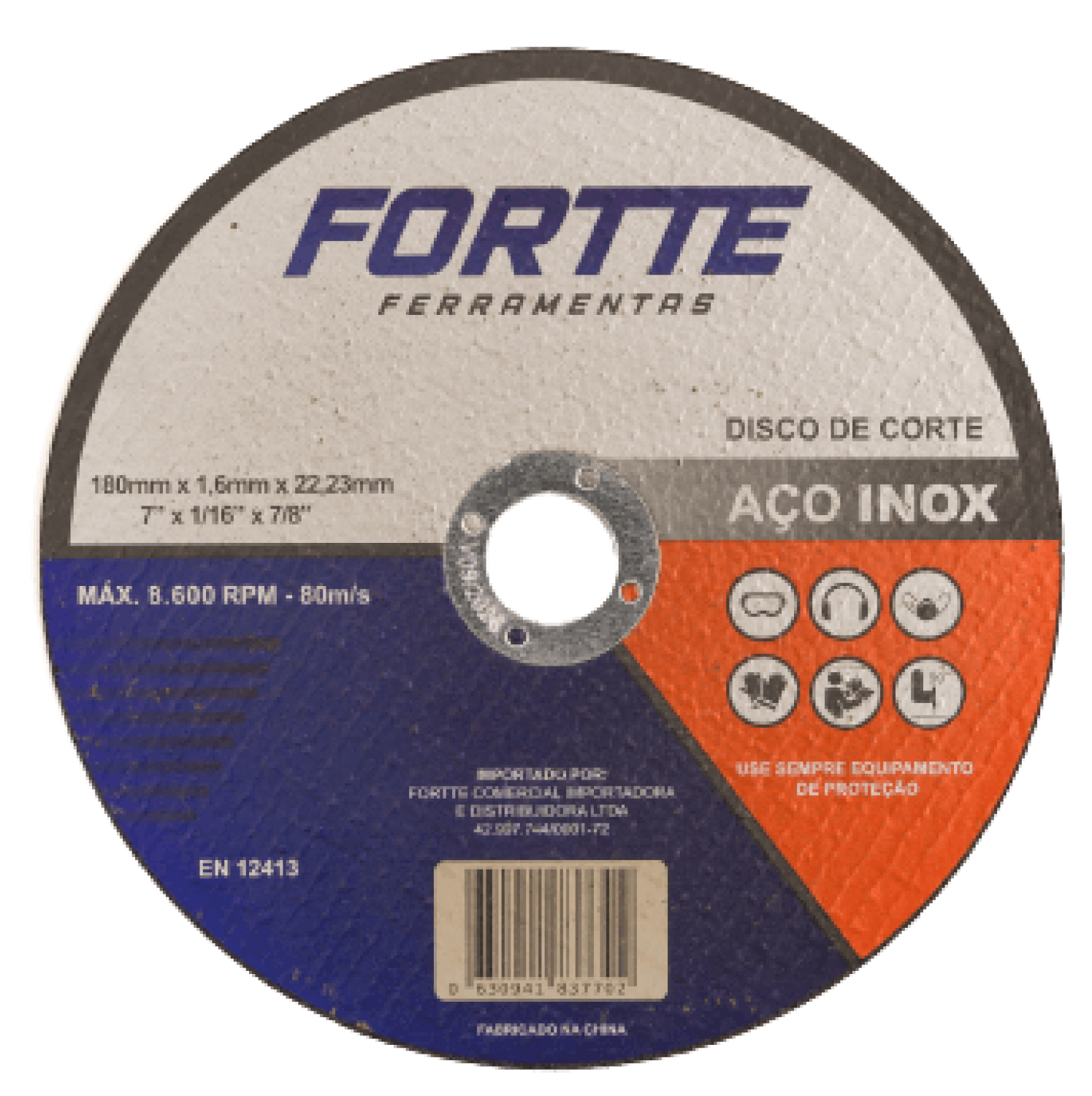 DISCO DE CORTE INOX 7