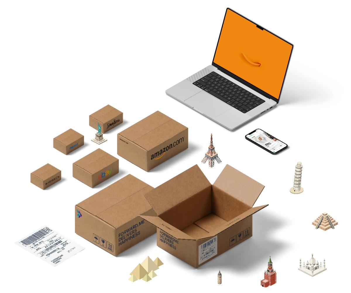 Forwardme | Package forwarding, consolidation, tax-free US