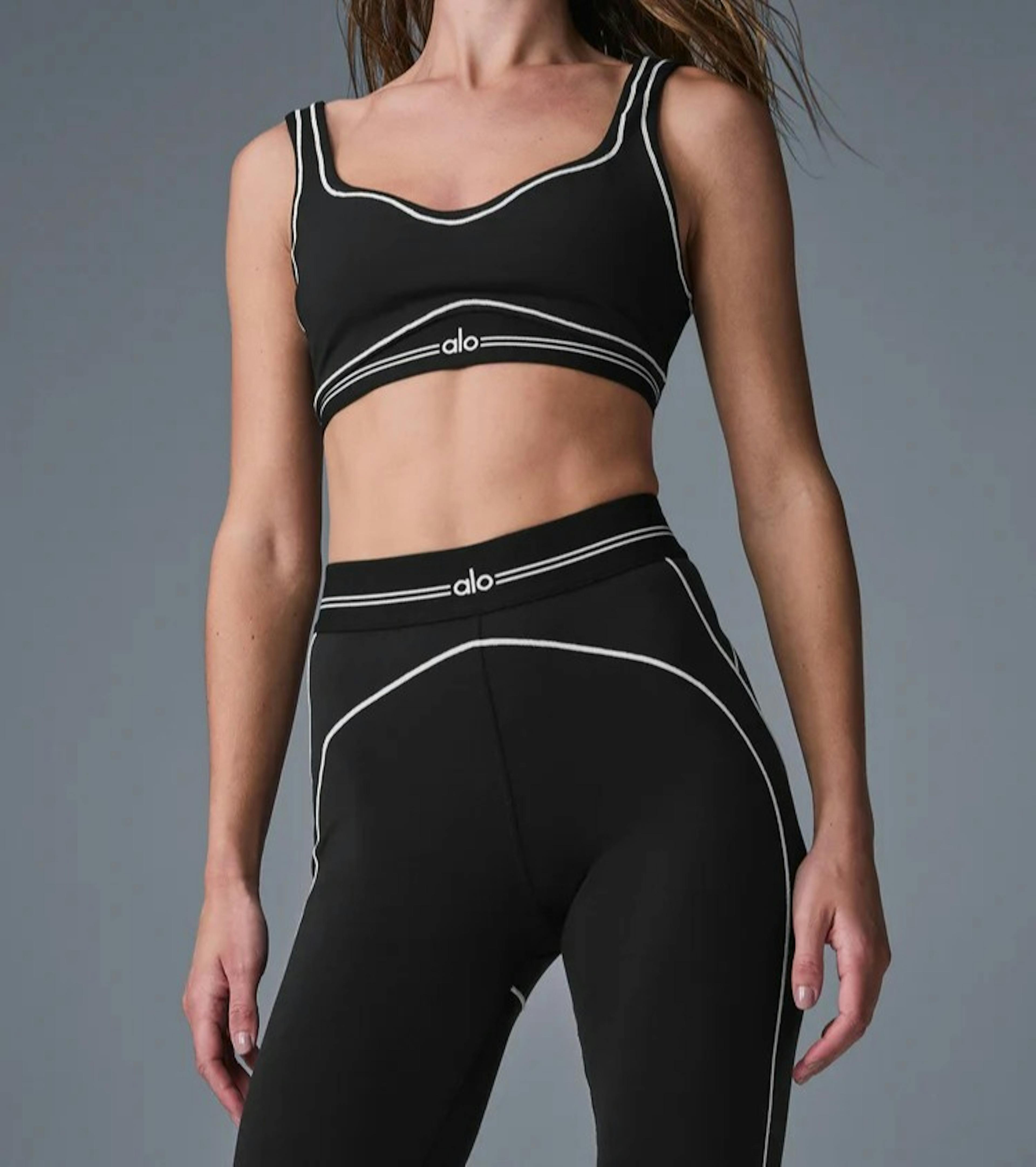 Airbrush Heart Throb Bra by AloYoga