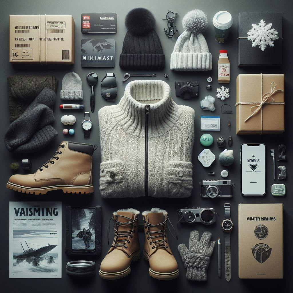 Different kind of winter gear. 