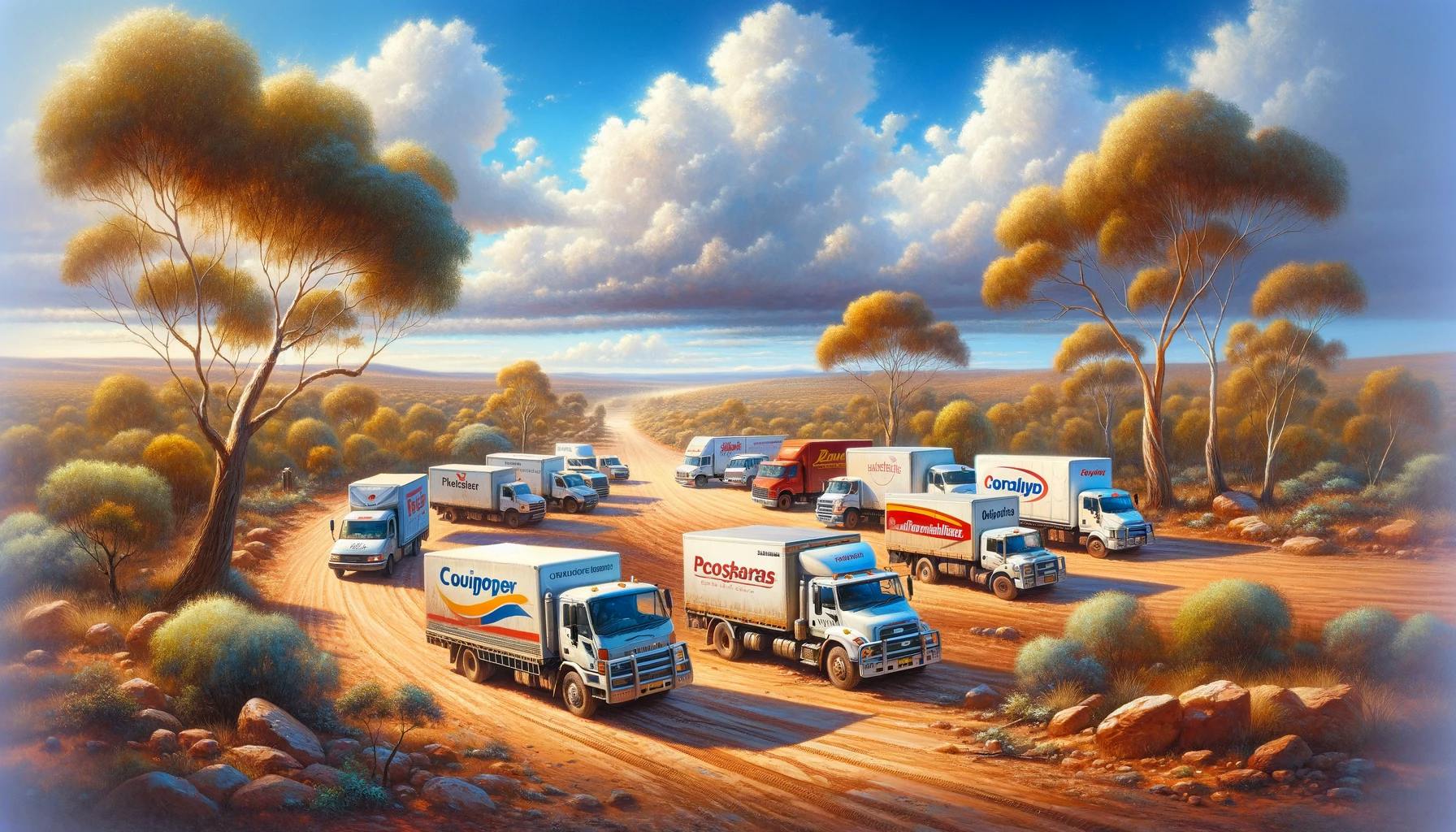 Different couriers delivering packages to Australia Different couriers delivering packages to Australia