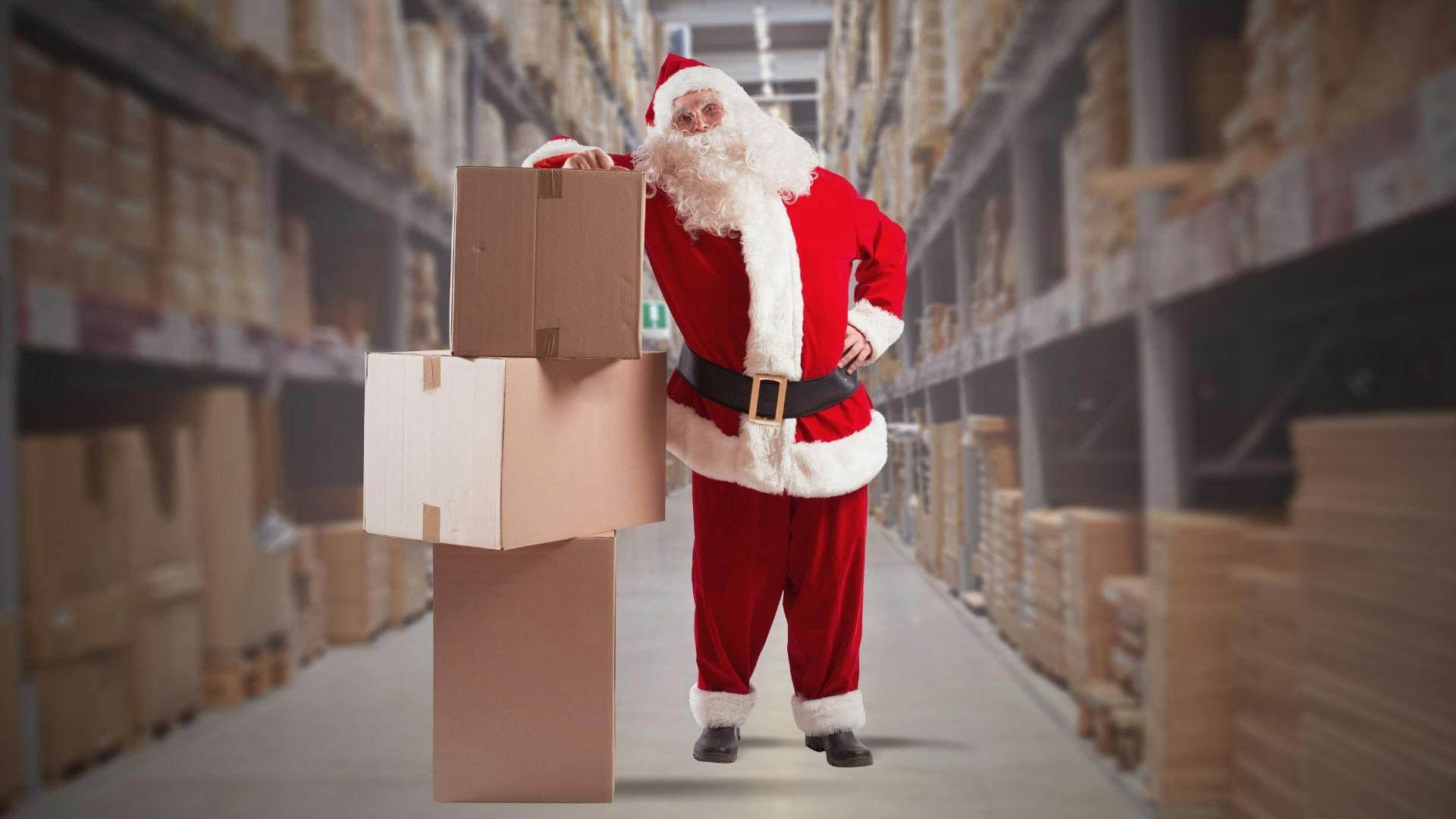 Shipping packages for Christmast