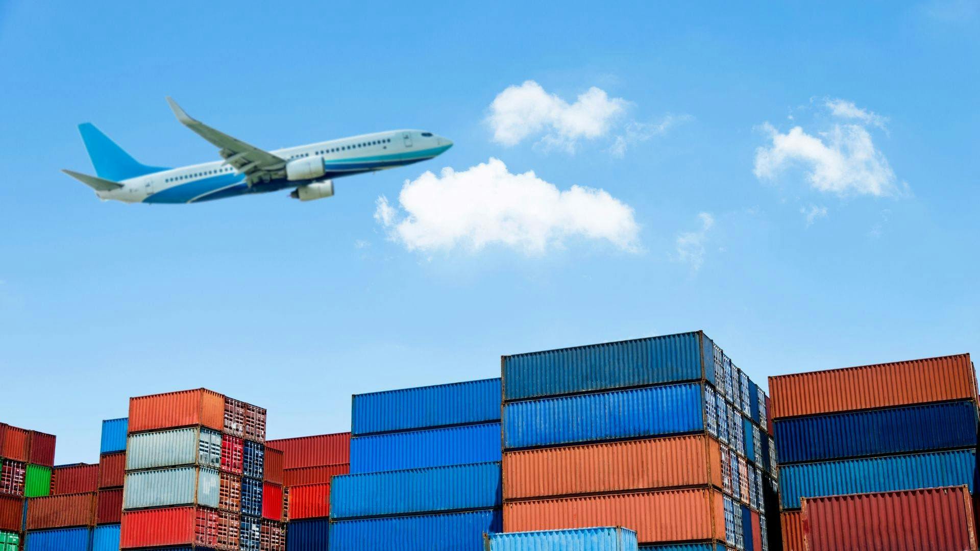 Shipping packages to Singapore via air.