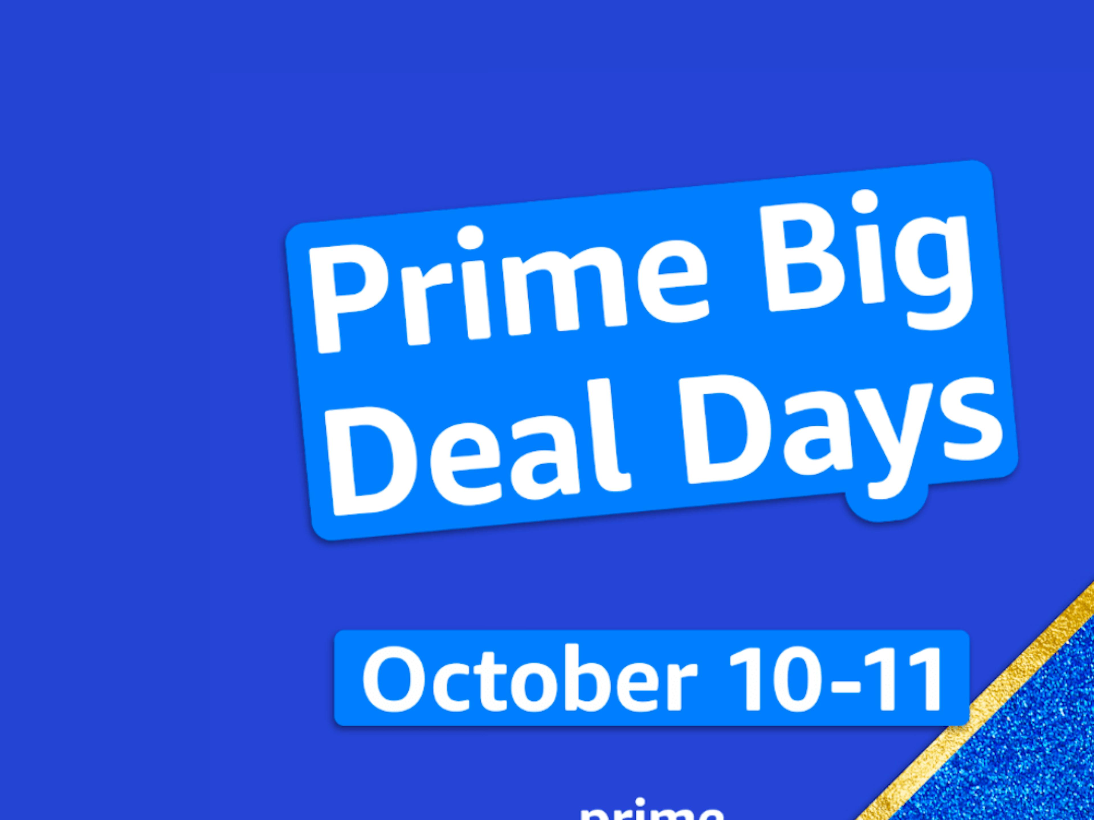 A shipping box with "Prime Day" written on it on a blue background. 