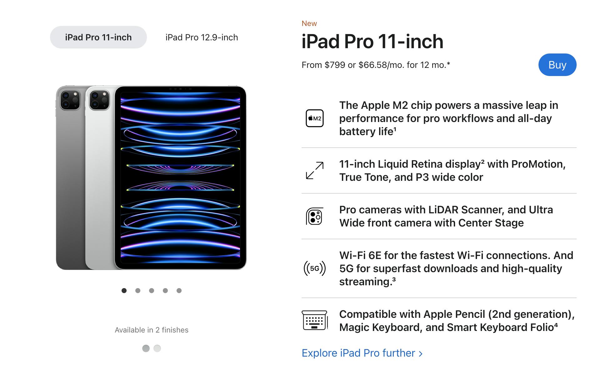 iPad Pro edition features. 