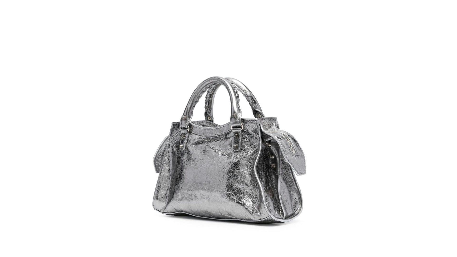 Balenciaga Neo Cagole XS metallic tote bag