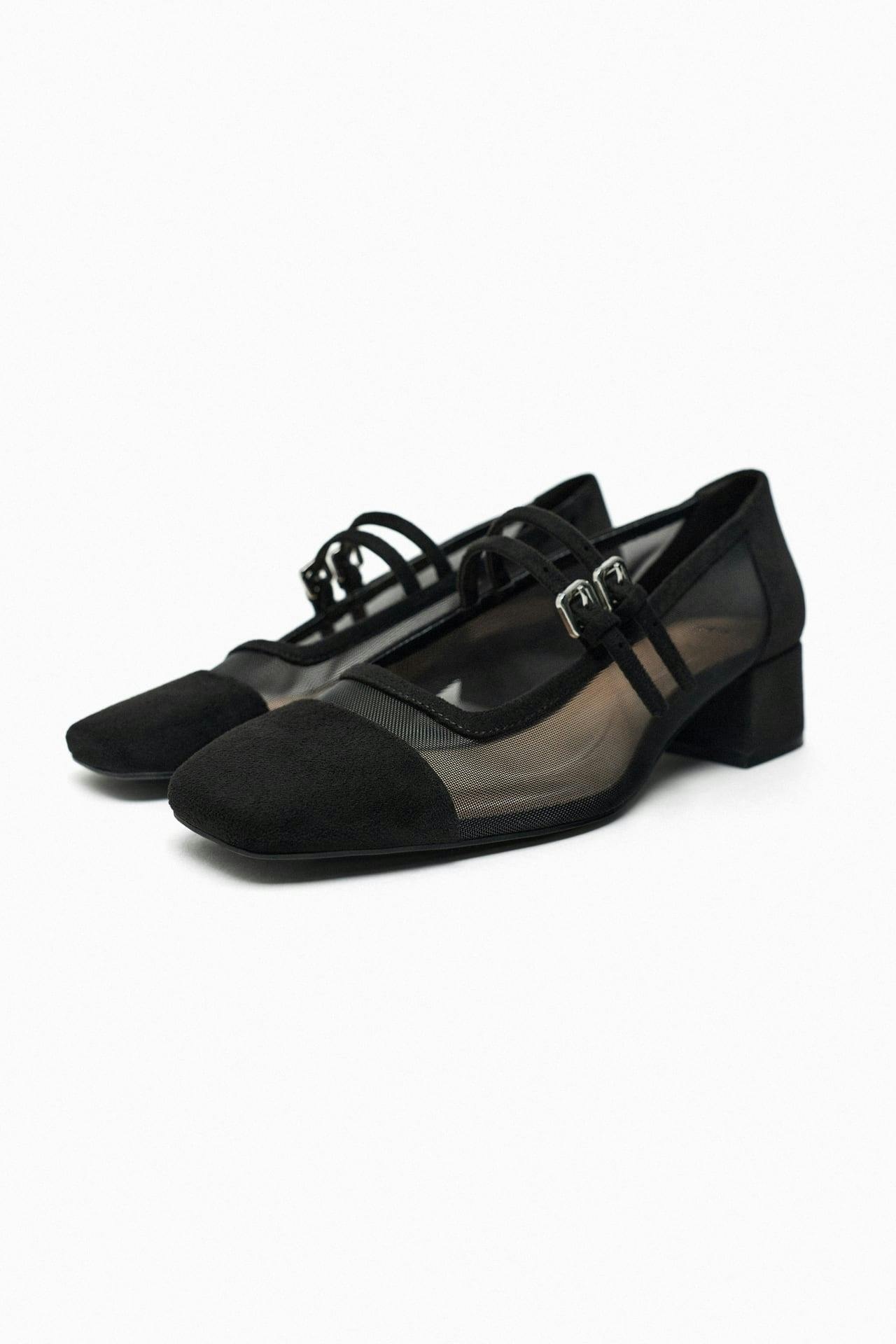 Leather Mary-Jane Flats