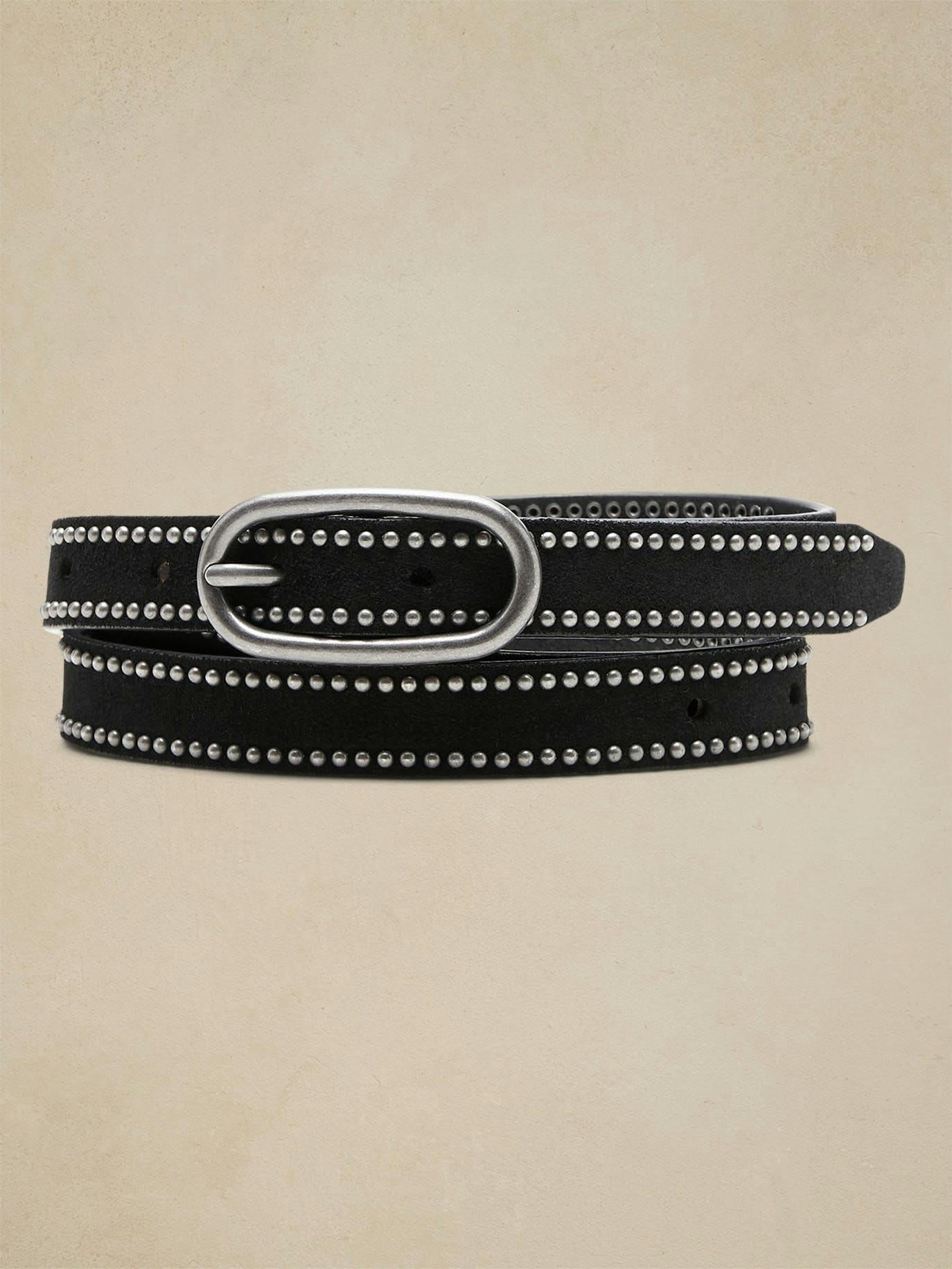 DAZE STUDDED SUEDE BELT