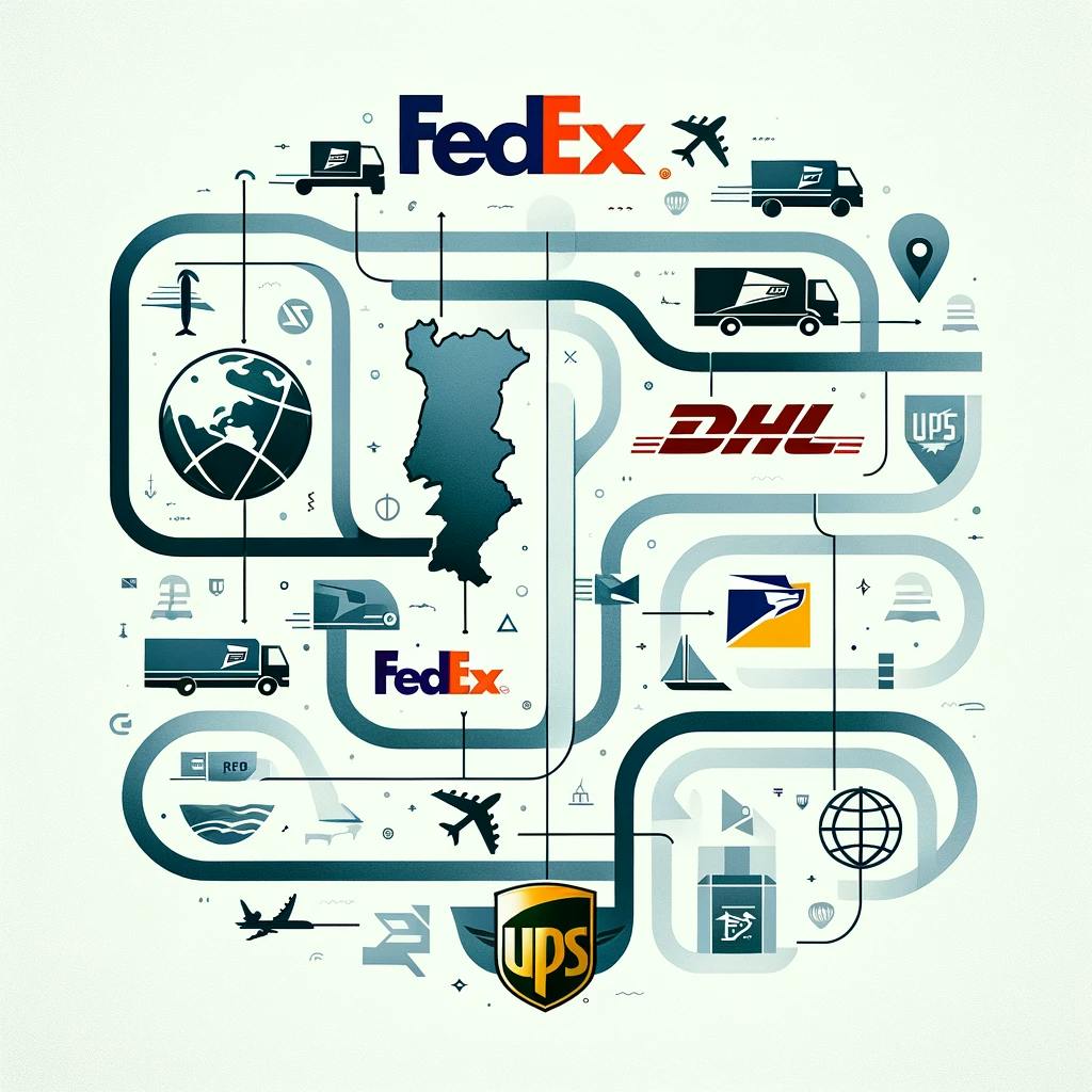 An image that shows different courier companies that ships to Portugal An image that shows different courier companies that ships to Portugal