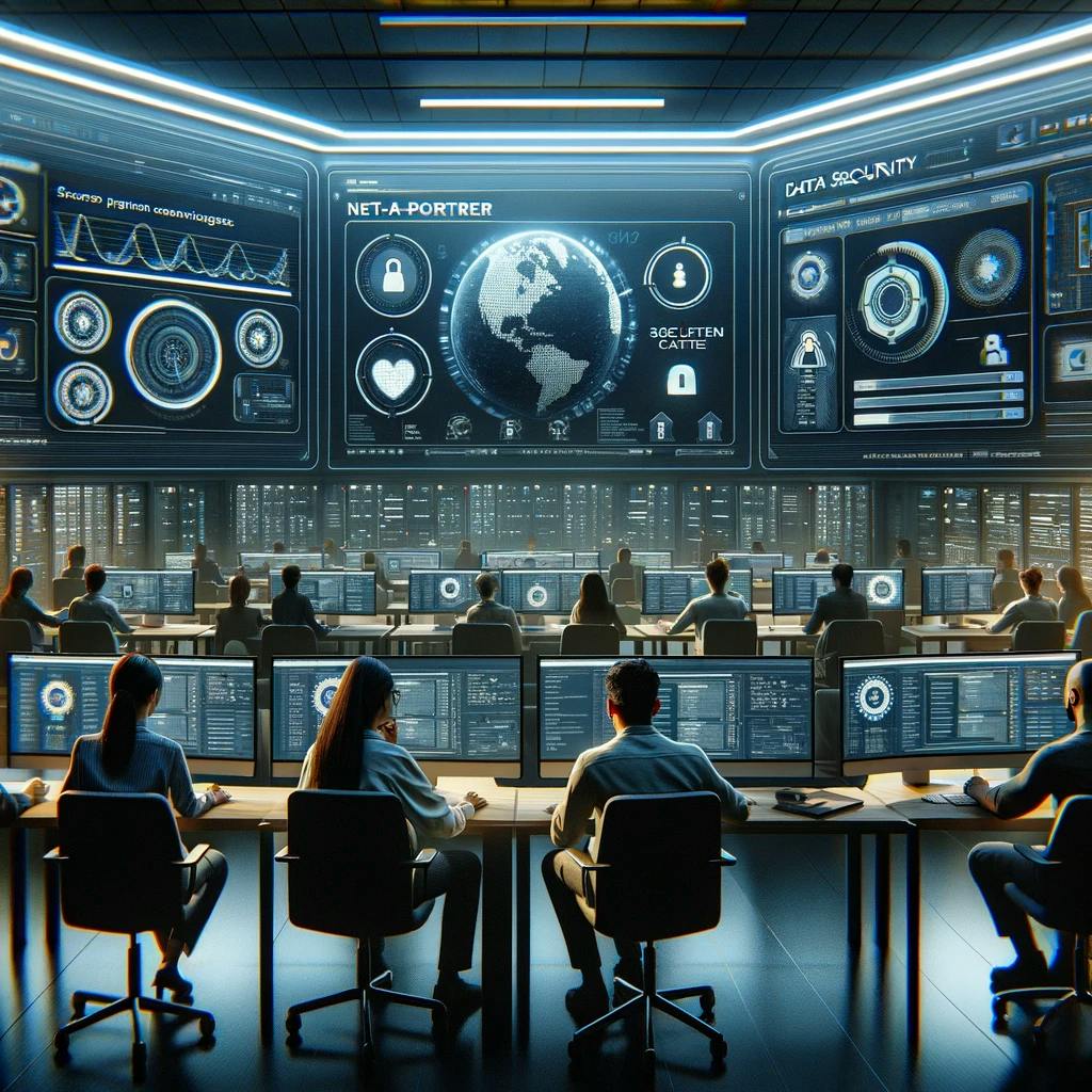 concept of data safety and security on the Net-a-Porter website concept of data safety and security on the Net-a-Porter website