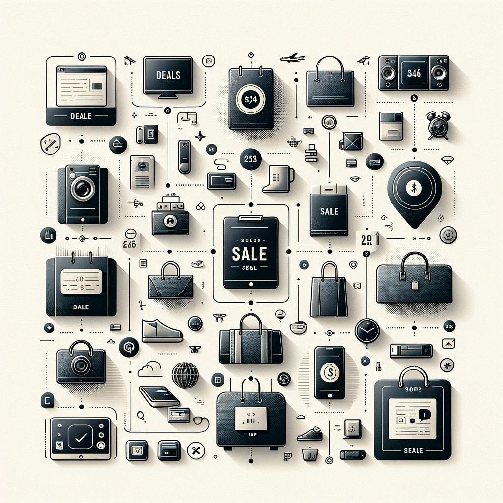Different categories of items around the sales to show the wide range of categories of sales. Different categories of items around the sales to show the wide range of categories of sales.