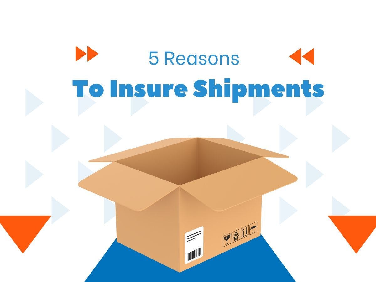 Purchasing shipping insurance. 