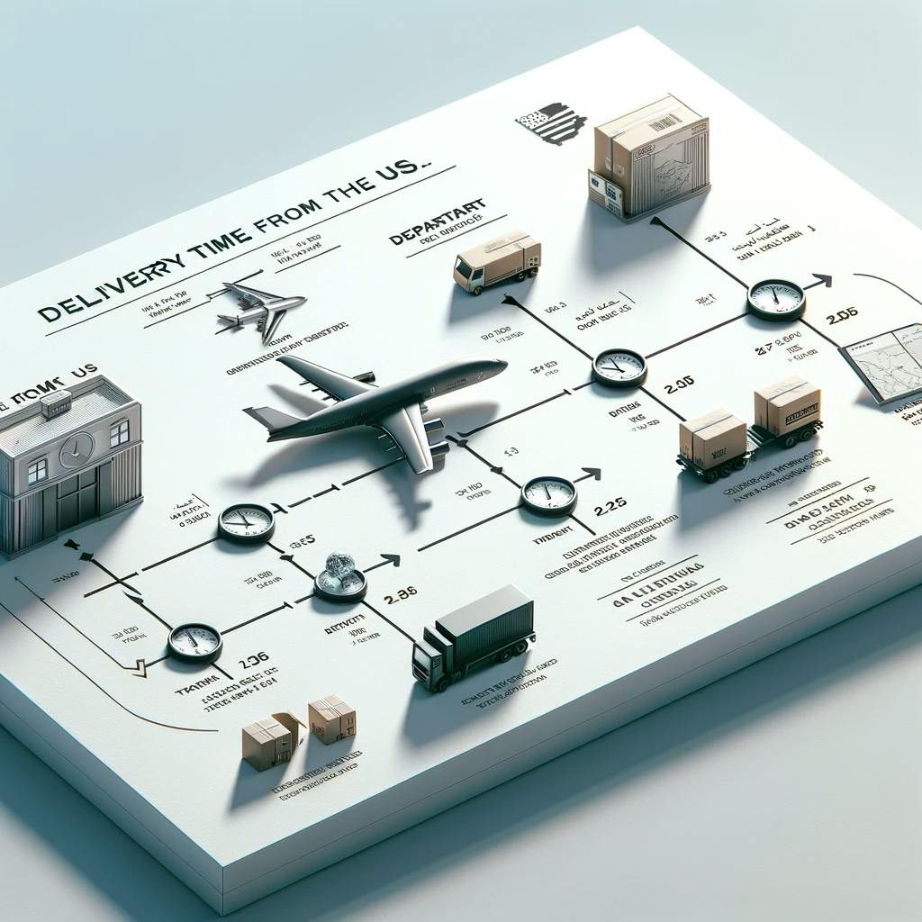 timeframe for a package to be delivered to a destination address in the UAE