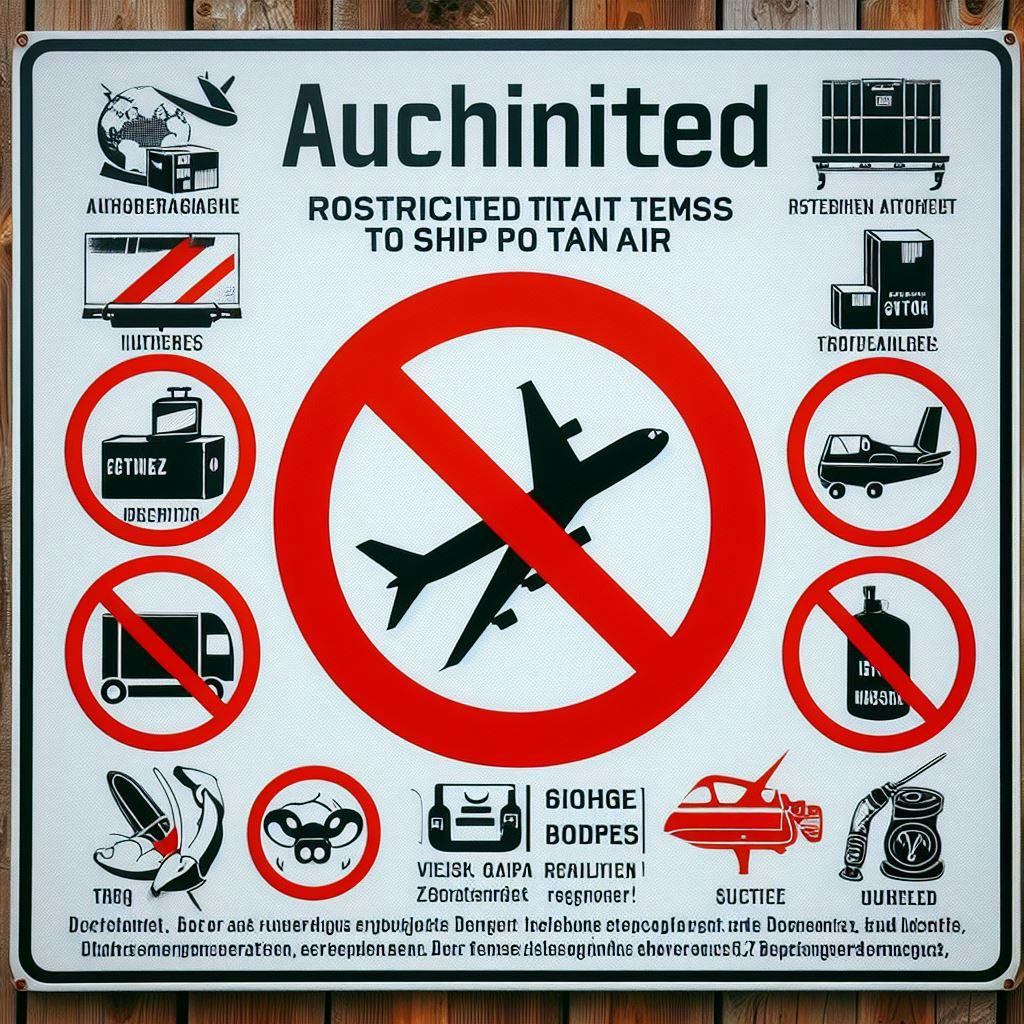 A signboard on German to state prohibited, and restricted items. 
