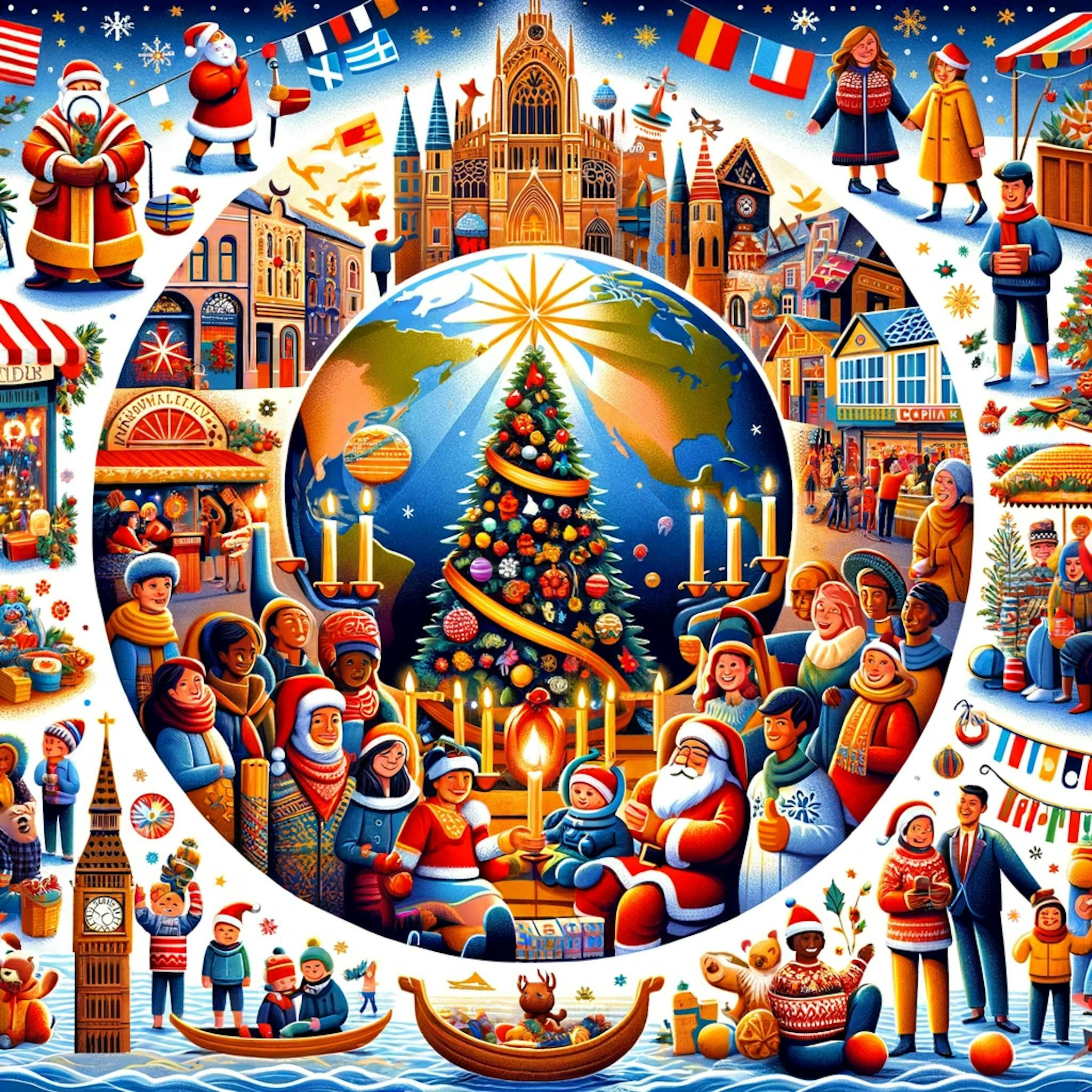 how people from around the world celebrate Christmas, showcasing a variety of traditions and customs from different countries.