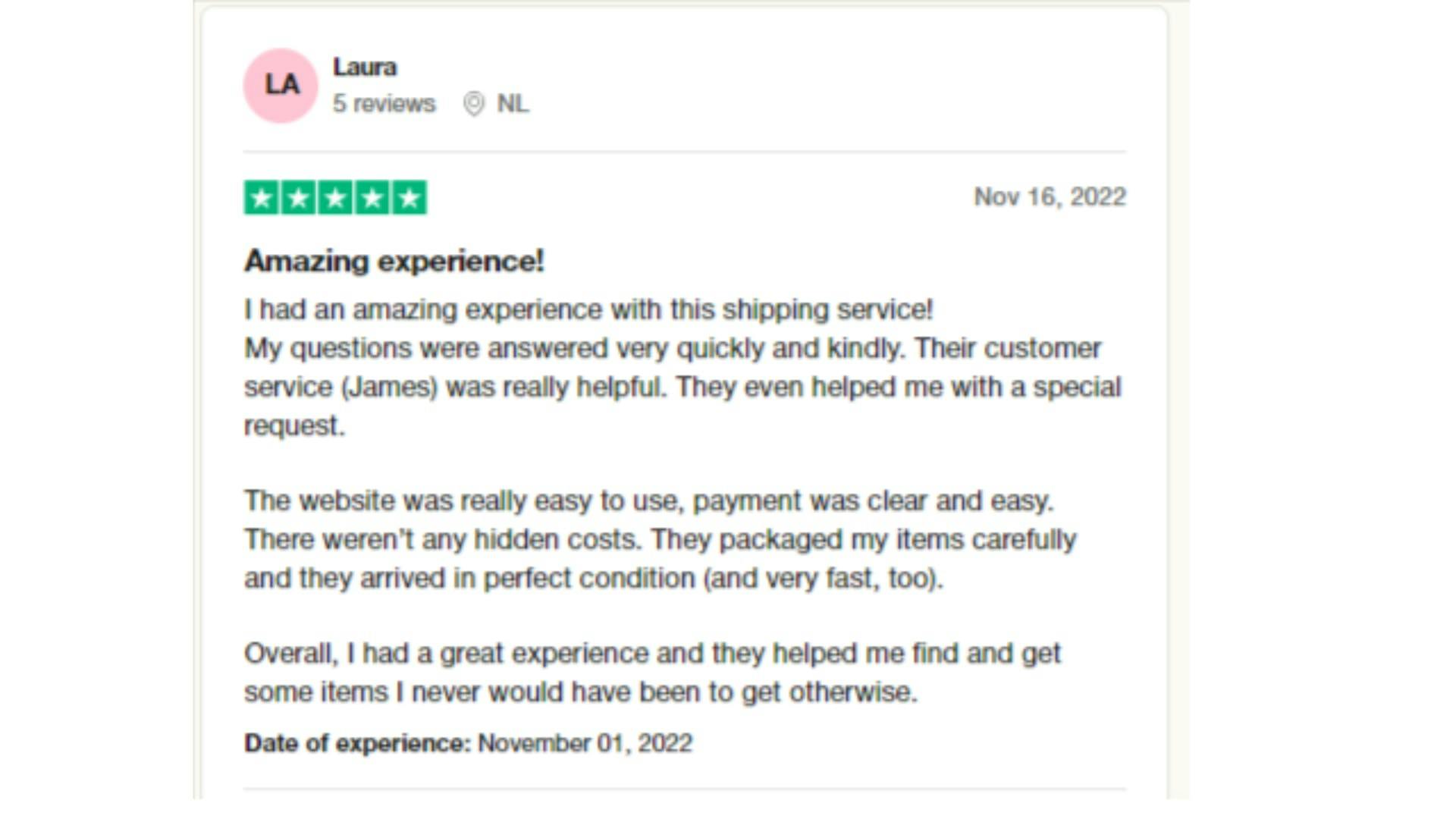 A review of Forwardme from a good customer.