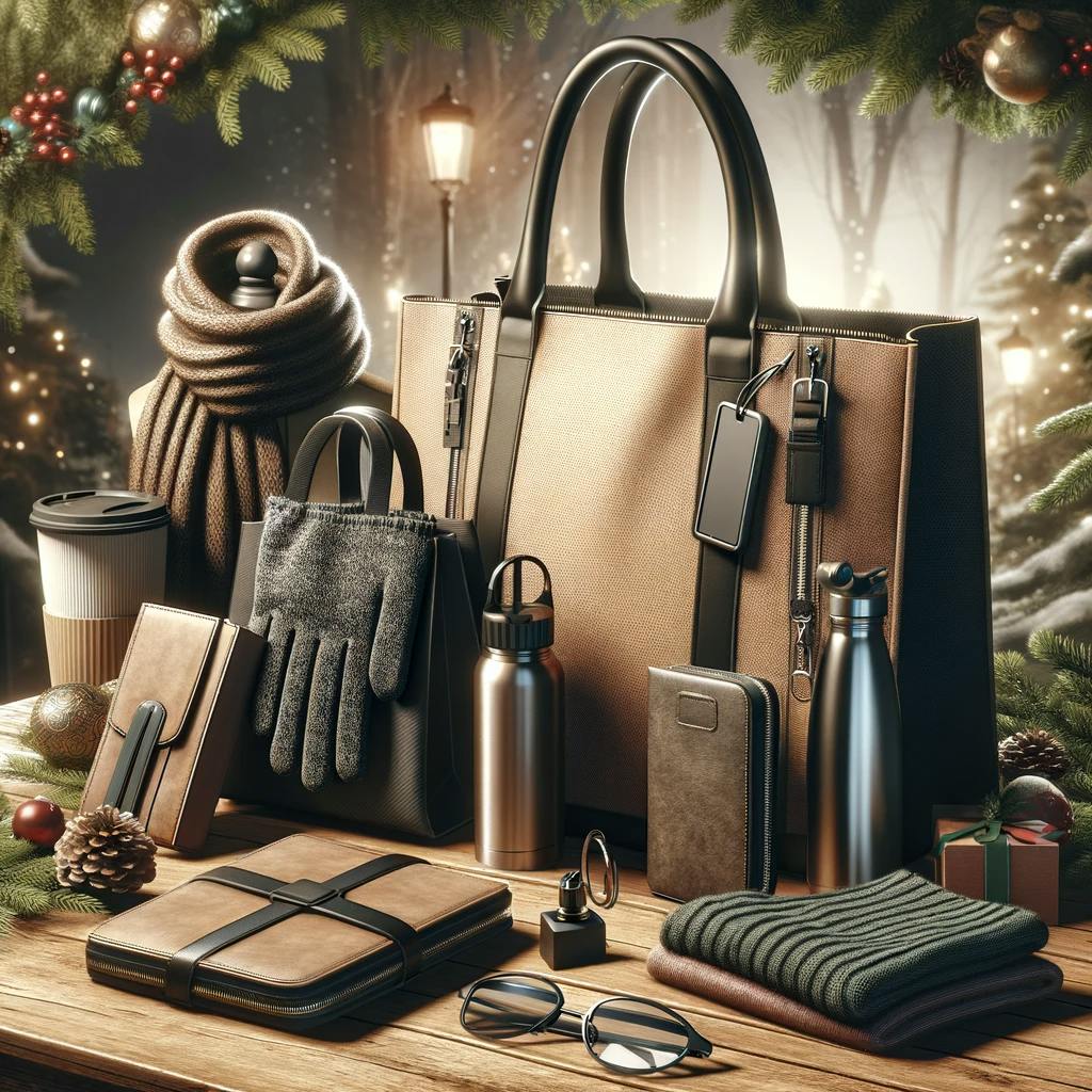 stylish and practical accessories for holiday shopping. stylish and practical accessories for holiday shopping.