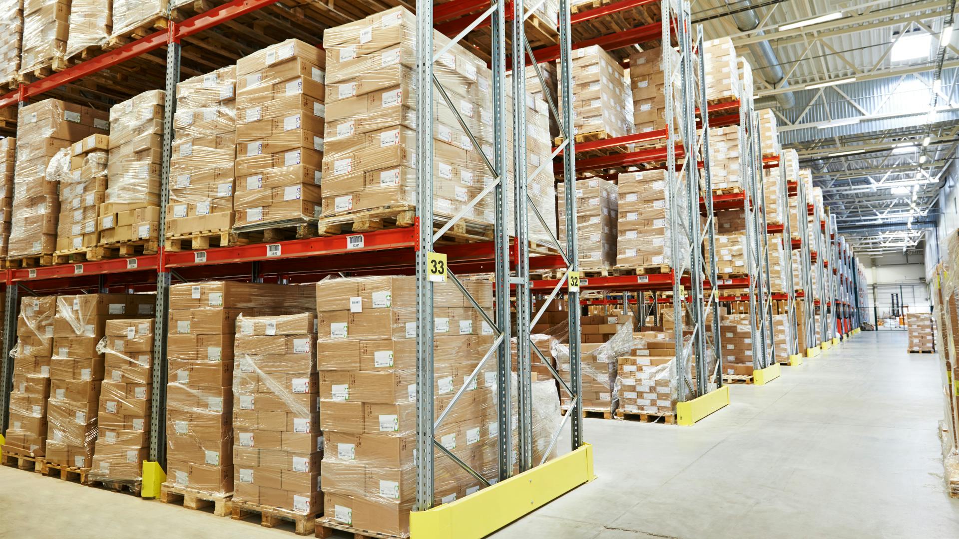 Rows of items on the shelfs. Rows of items on the shelfs.