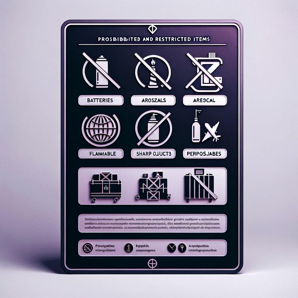 Signboard that shows prohibited & Restricted items to be shipped internationally to Sweden from the US. Signboard that shows prohibited & Restricted items to be shipped internationally to Sweden from the US.