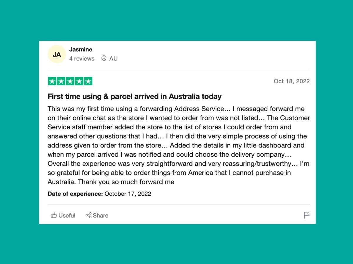 A review from customer. 