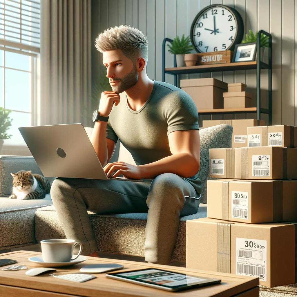 depicting the advantages of online shopping. depicting the advantages of online shopping.