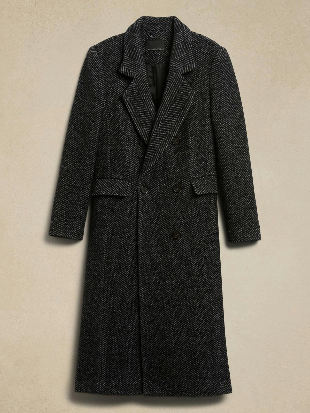 Buy CORTAZAR HERRINGBONE COAT from Banana Republic