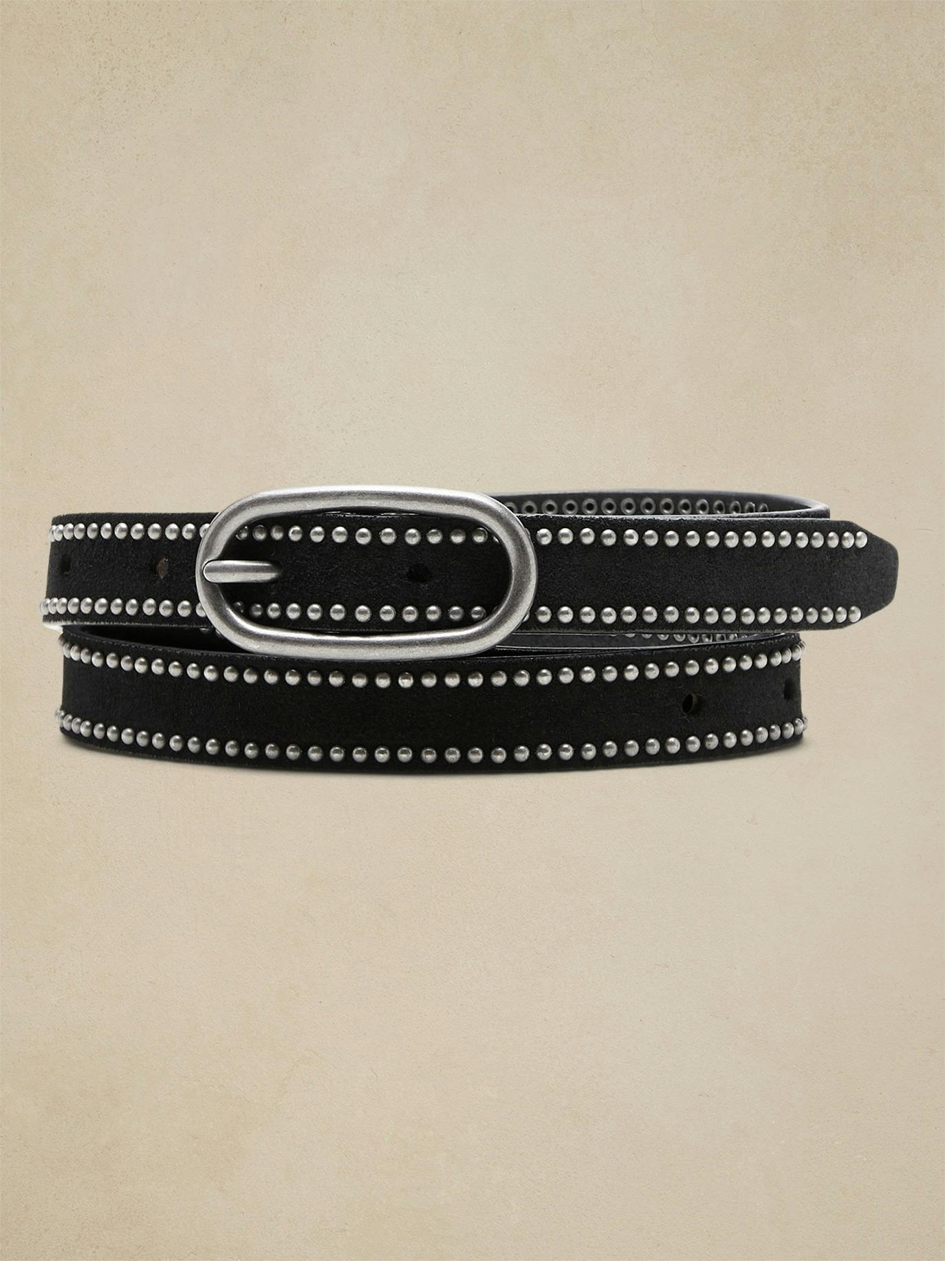 Buy DAZE STUDDED SUEDE BELT from Banana Republic