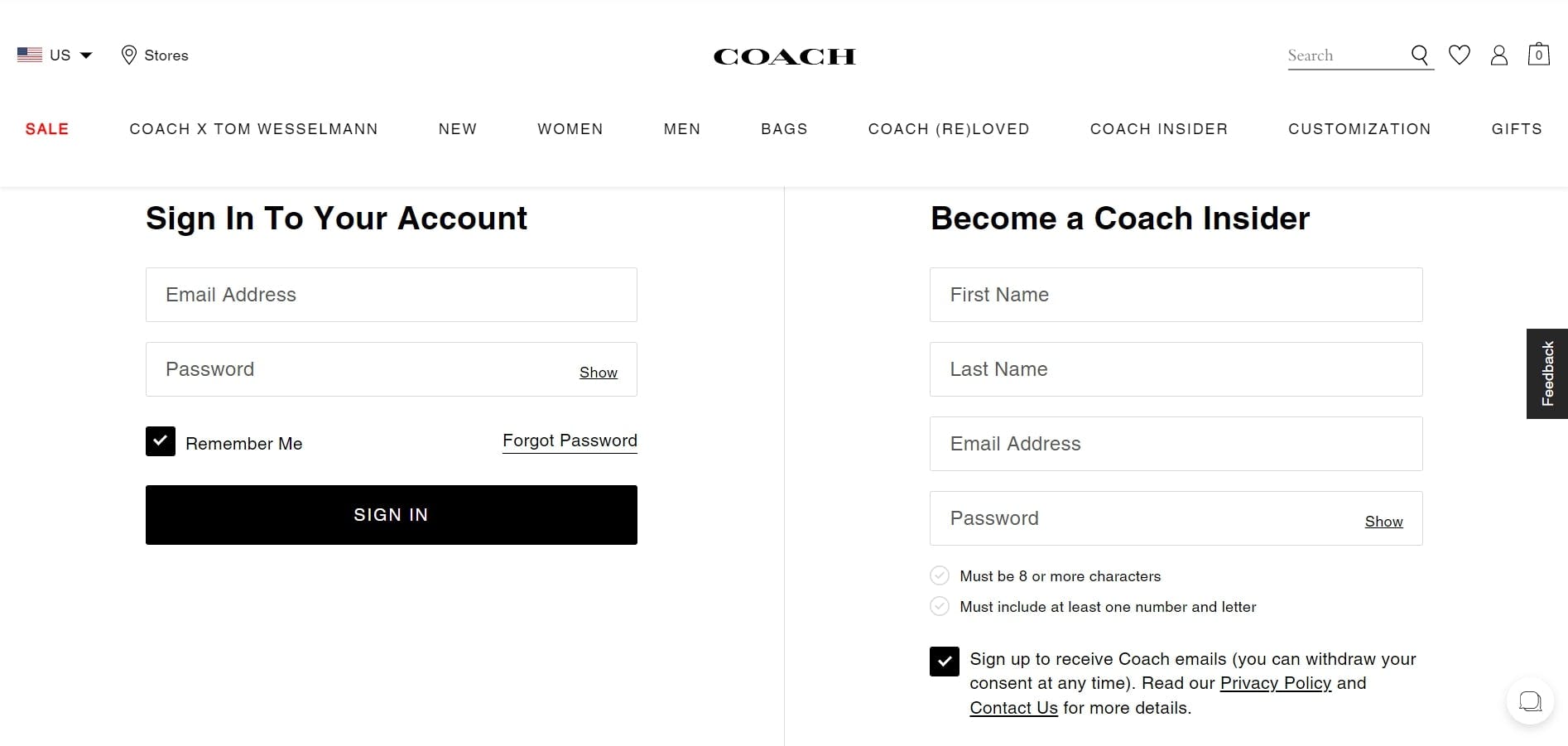 shop from Coach