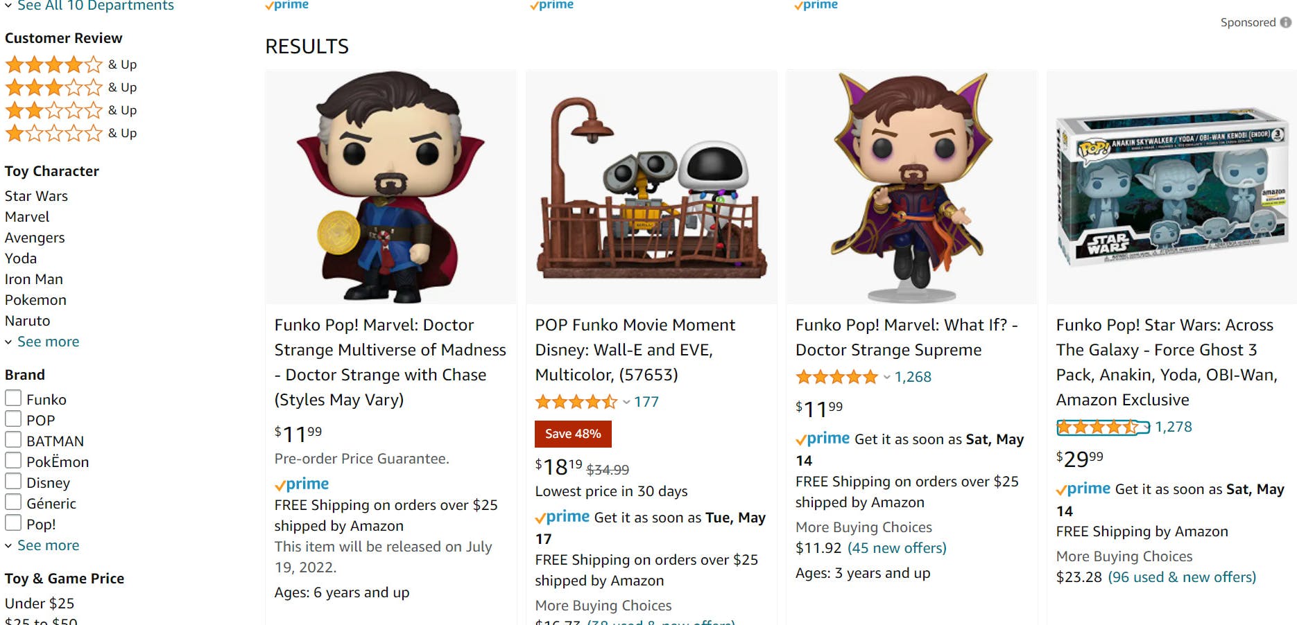 Amazon one of the biggest retailer for Fonku Pop