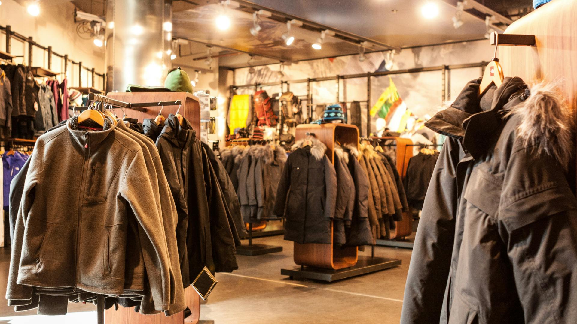 Interior of a retailer store.