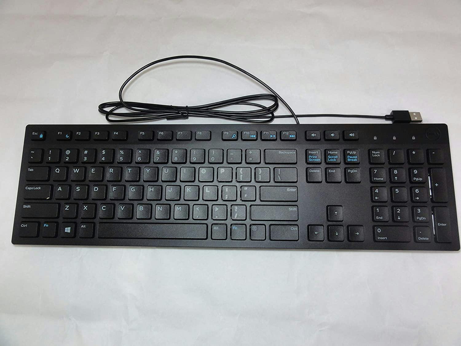 dell wired keyboard black kb216