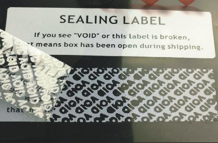 sealing label