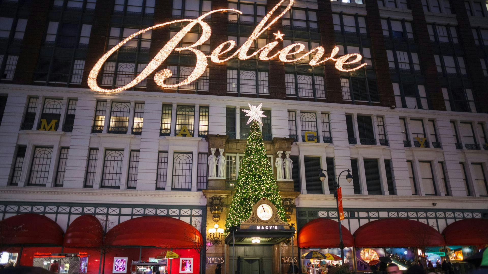 One of the many stores of Macy's in the US.