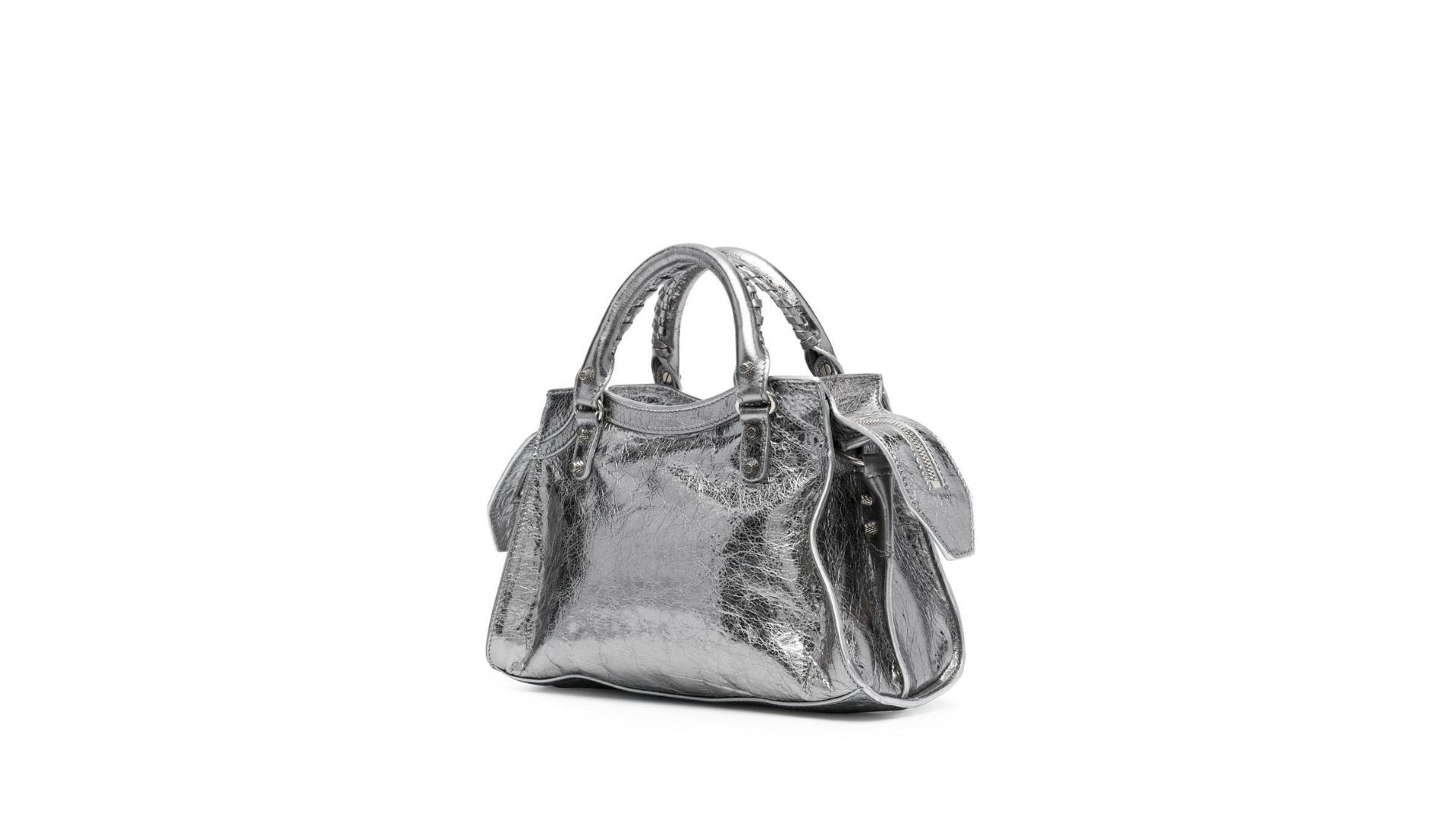 Balenciaga Neo Cagole XS metallic tote bag