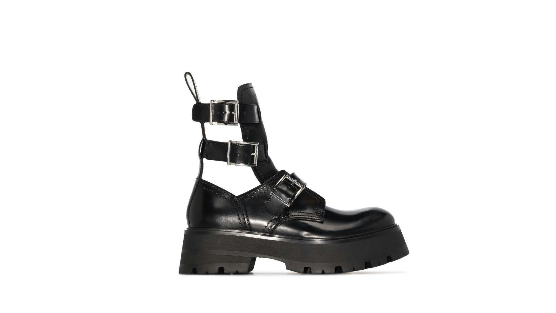A great boot; Alexander McQueen Mixed Material Booties