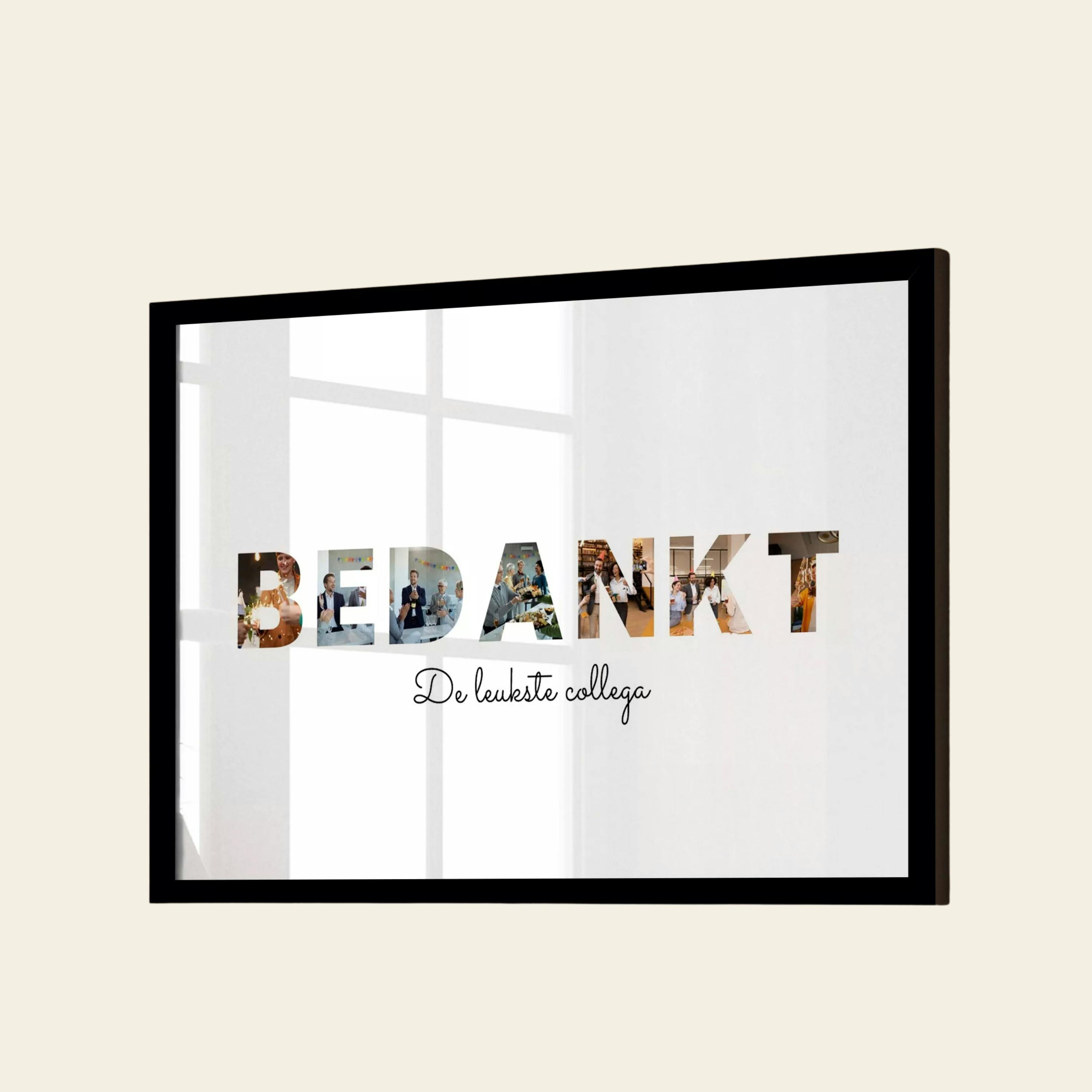 Letter collage - bedankt