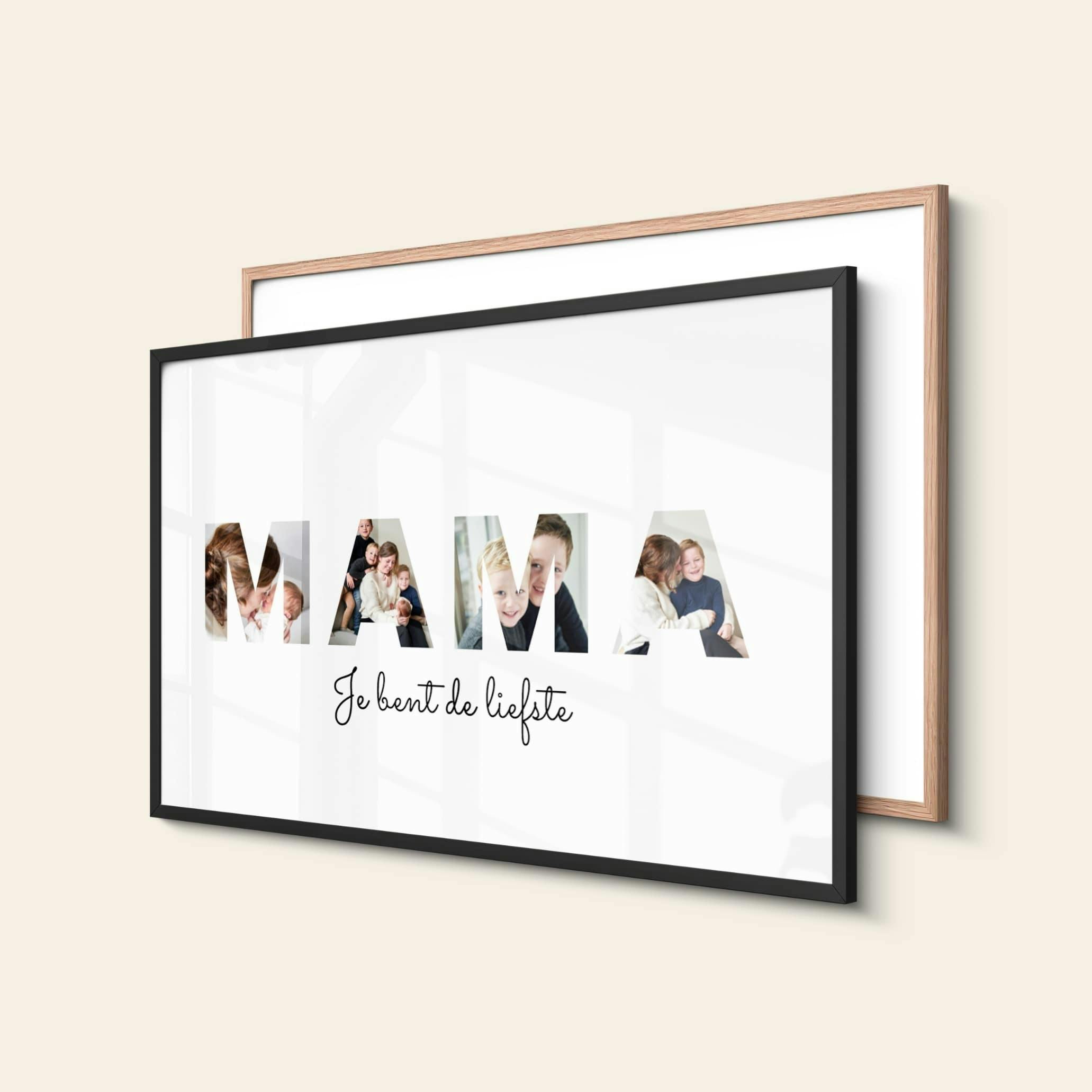 Fotolijst met letters